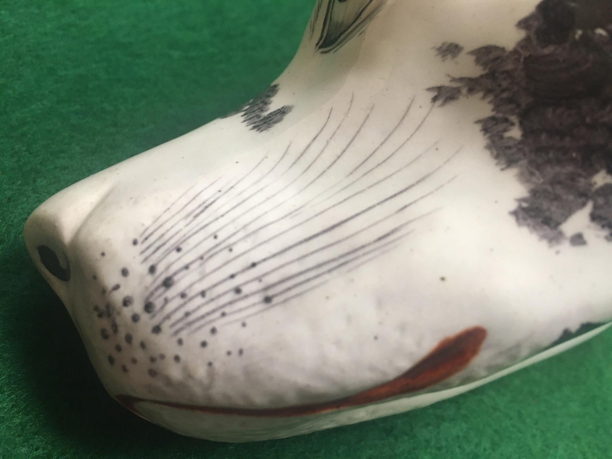Stirrup Cup 19thc English Staffordshire Large Hound's Head For Sale 1