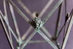 19th Century English Verdigris Copper Lantern with Lion Head Mounts
