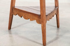 19thC English Vernacular Elm Cricket Table