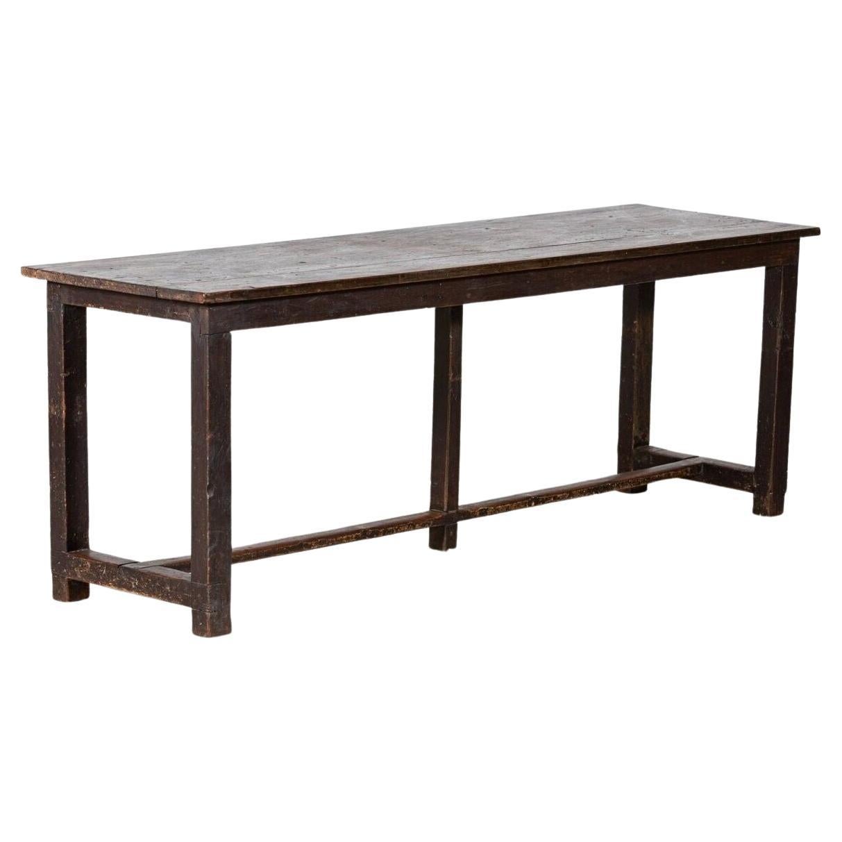 Table de cuisine en pin vernaculaire anglais du 19e siècle en vente