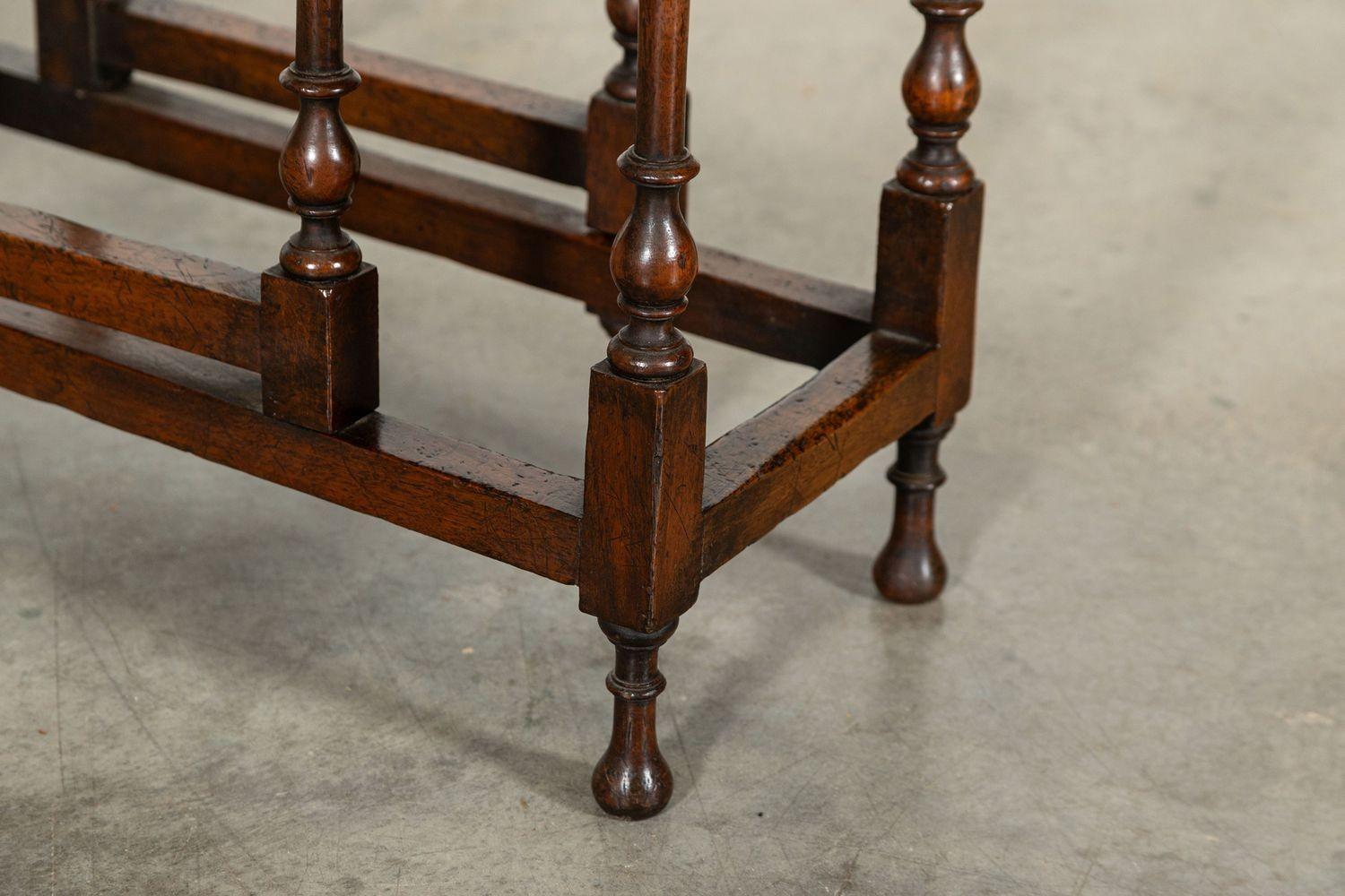 19thC English Walnut Gateleg Table 9