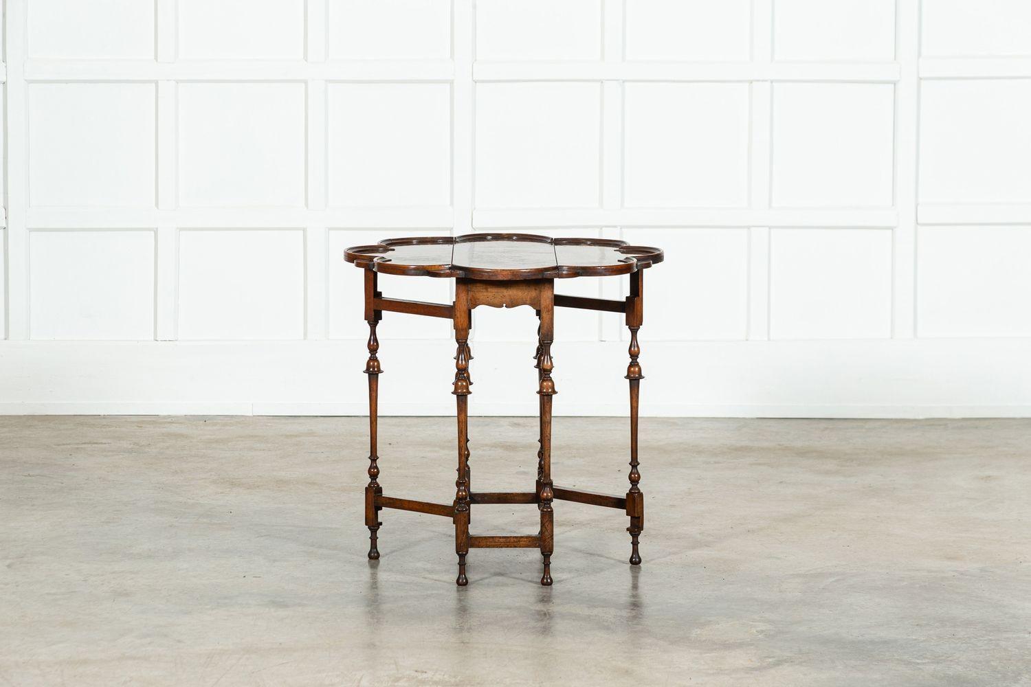 19thC English Walnut Gateleg Table 10