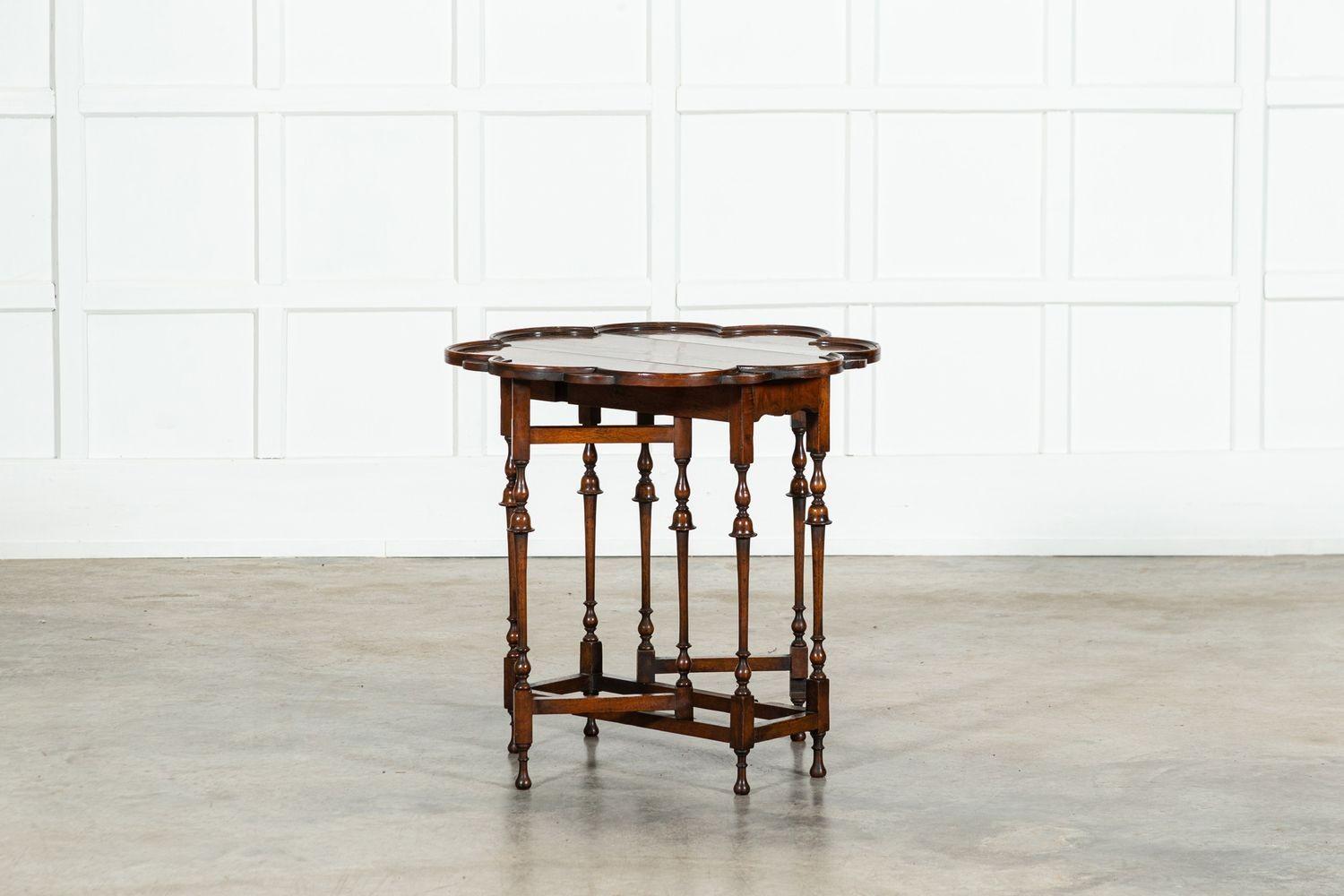 19thC English Walnut Gateleg Table 2