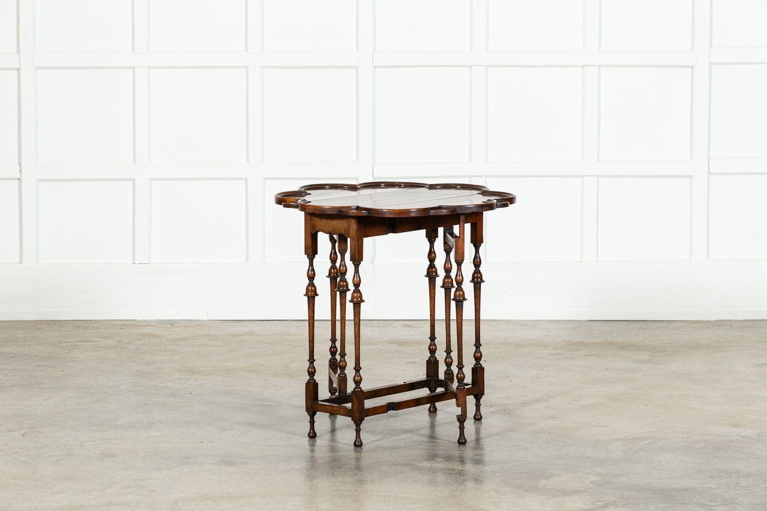 19thC English Walnut Gateleg Table 3