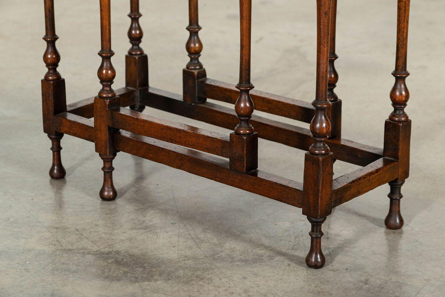 19thC English Walnut Gateleg Table 5