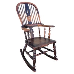 19Thc English Windsor Rocking Chair