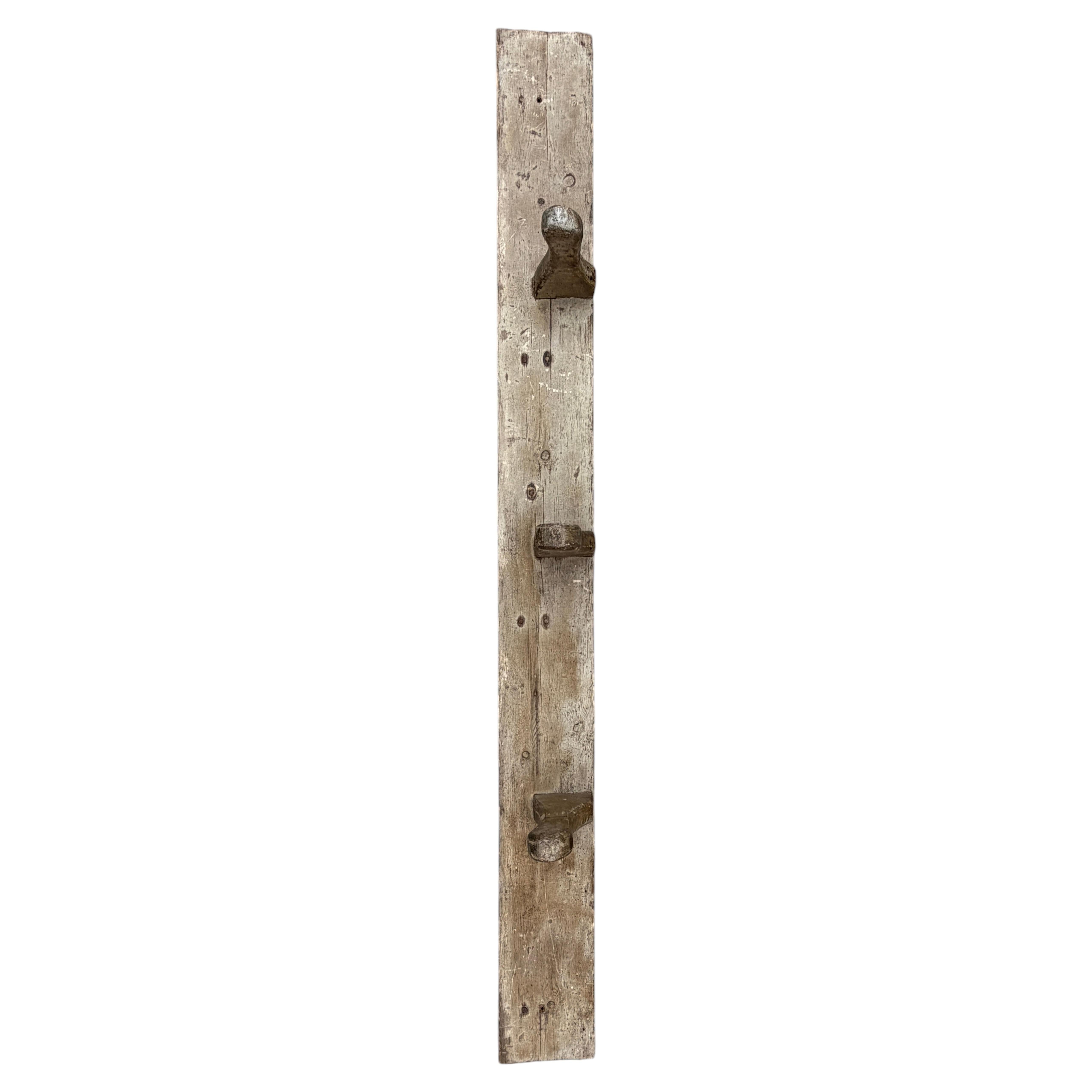 19thc English Wood Harness Peg Rack For Sale