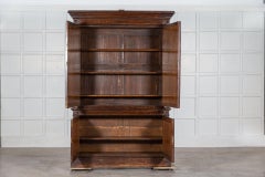 19th C Estate Made Oak Housekeepers Cupboard