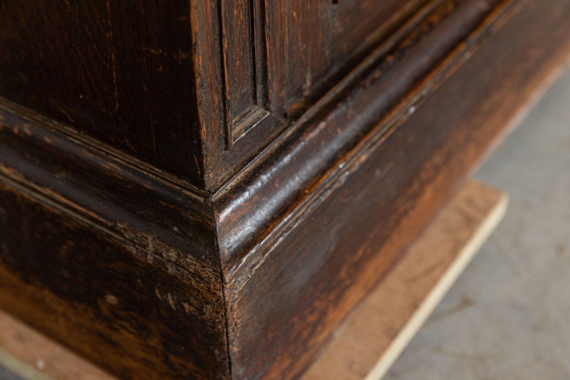 19th C Estate Made Oak Housekeepers Cupboard For Sale 4
