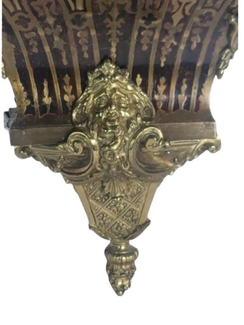 French Provincial 19thc Exquisite Monumental French Boulle Clock wPedestal