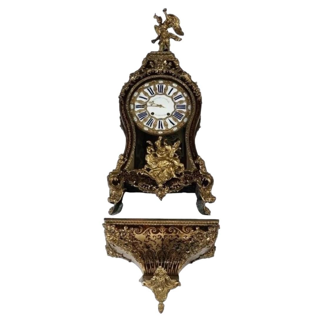 19thc Exquisite Monumental French Boulle Clock wPedestal