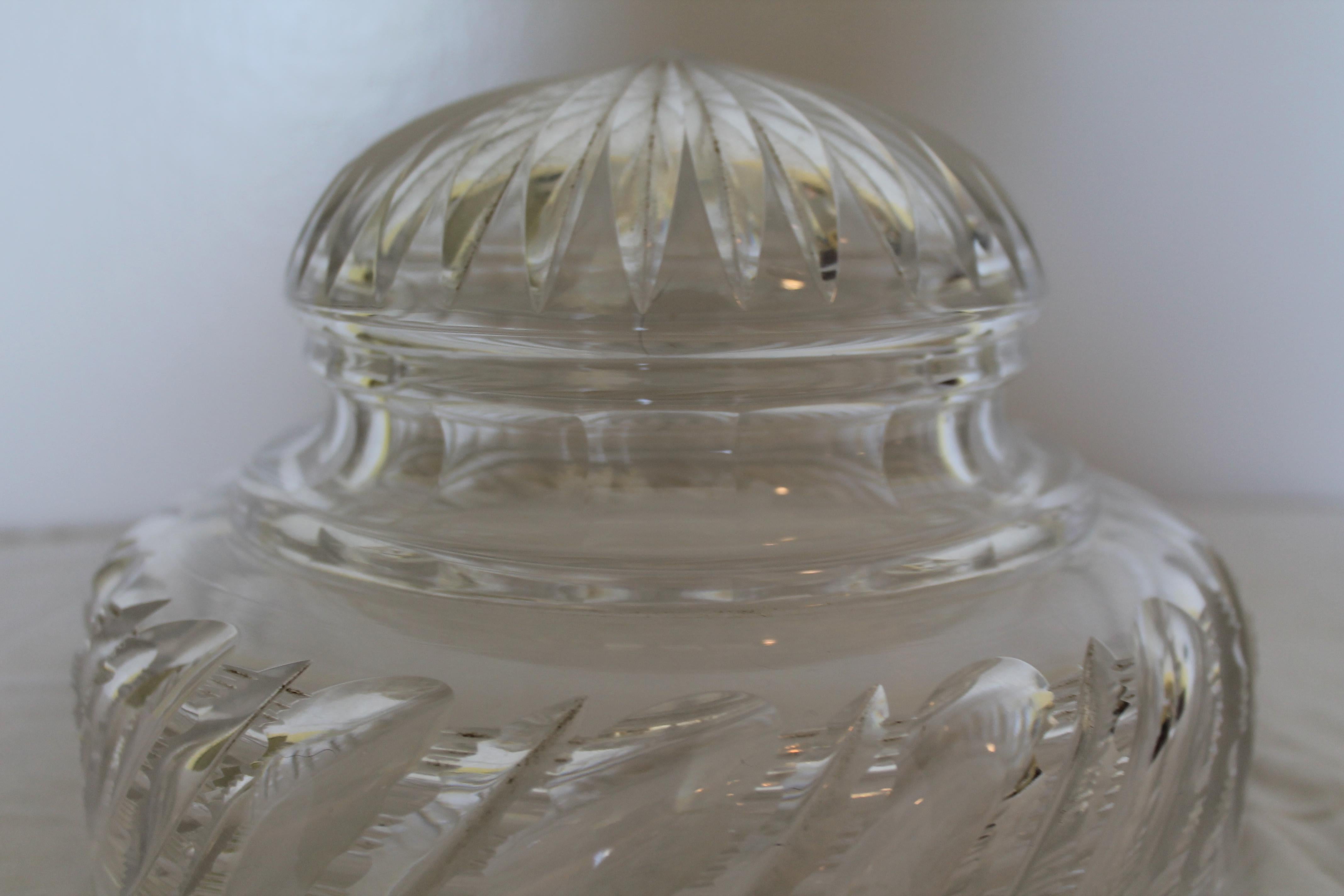 Lampe de bureau en verre taillé Osler F&C du 19e siècle - Exceptionnelle ! en vente 1