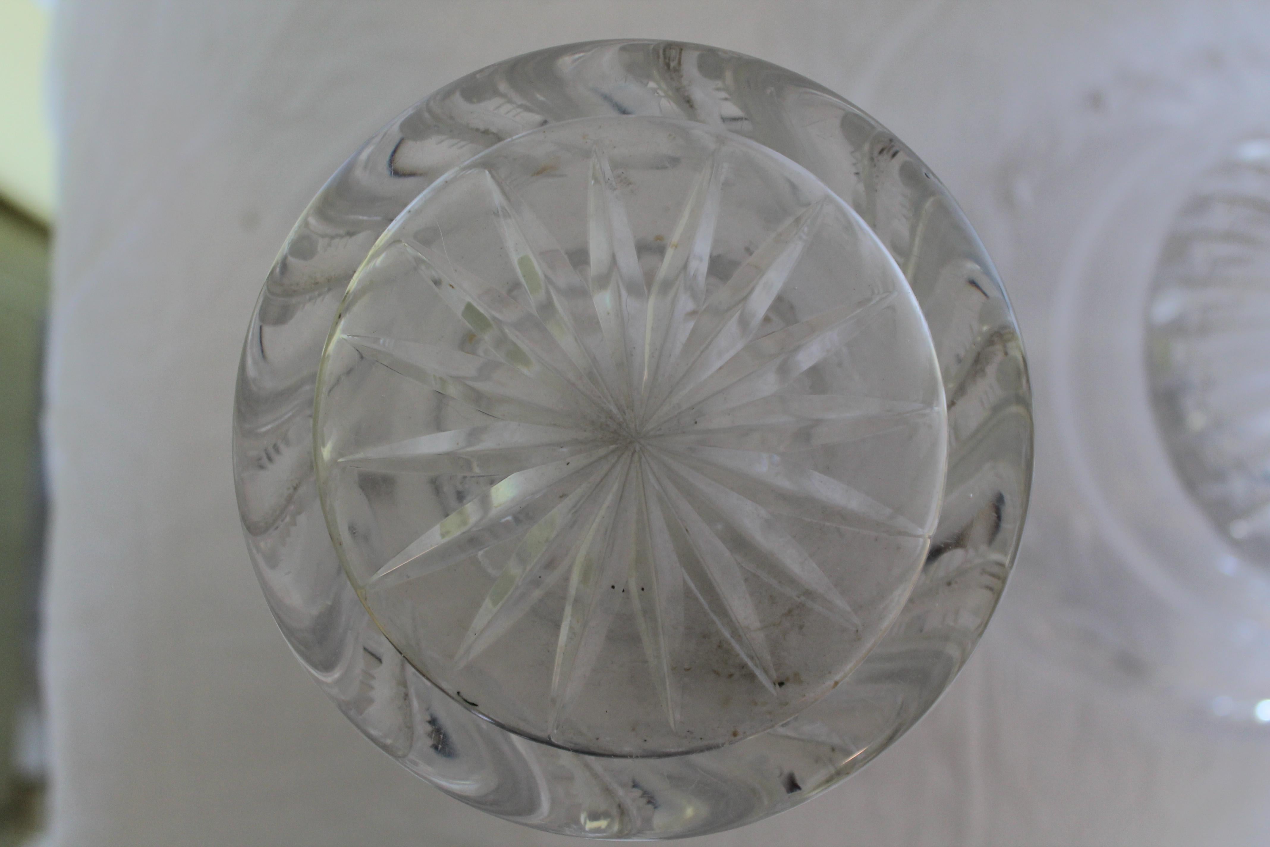 19thc F&C Osler Cut Glass Table Lamp - Exceptional! For Sale 3