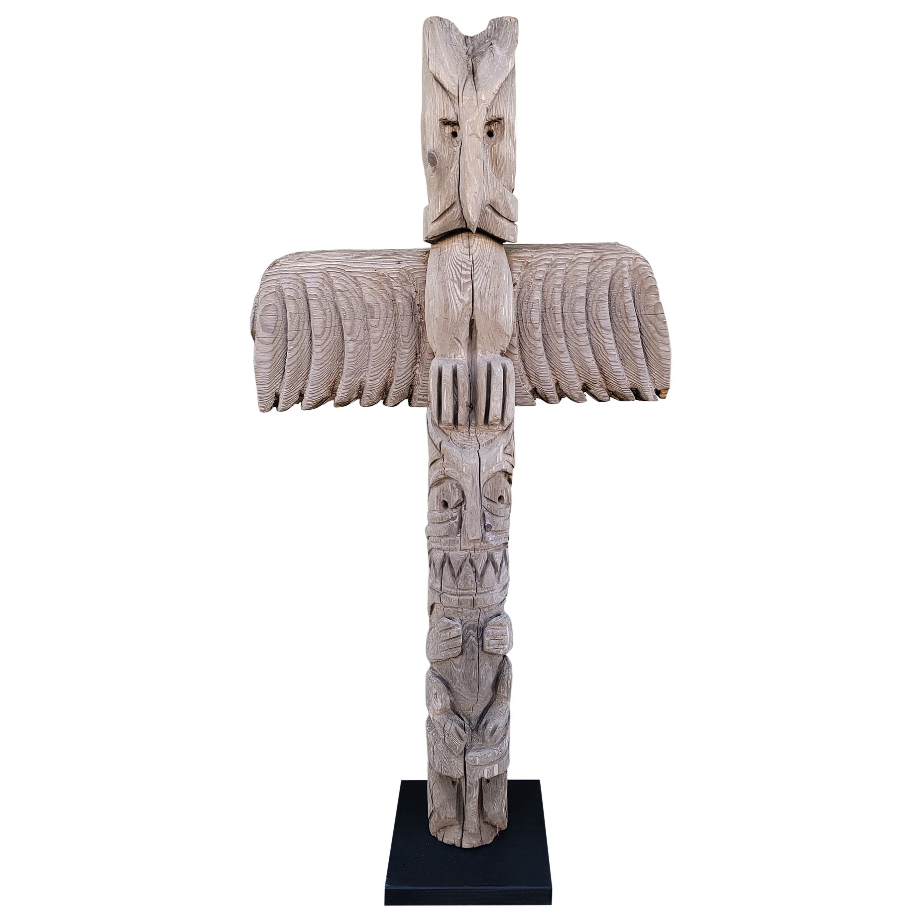 19Thc Folky American Indian Totem Pole