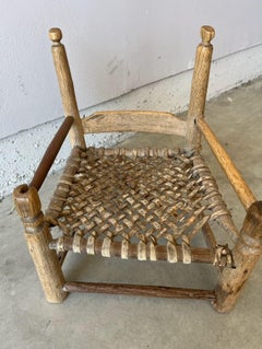 19Thc Folky Navajo /Pueblo Child's Chair