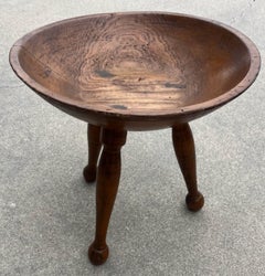 19Thc Footed Butter Bowl From Pennsylvania