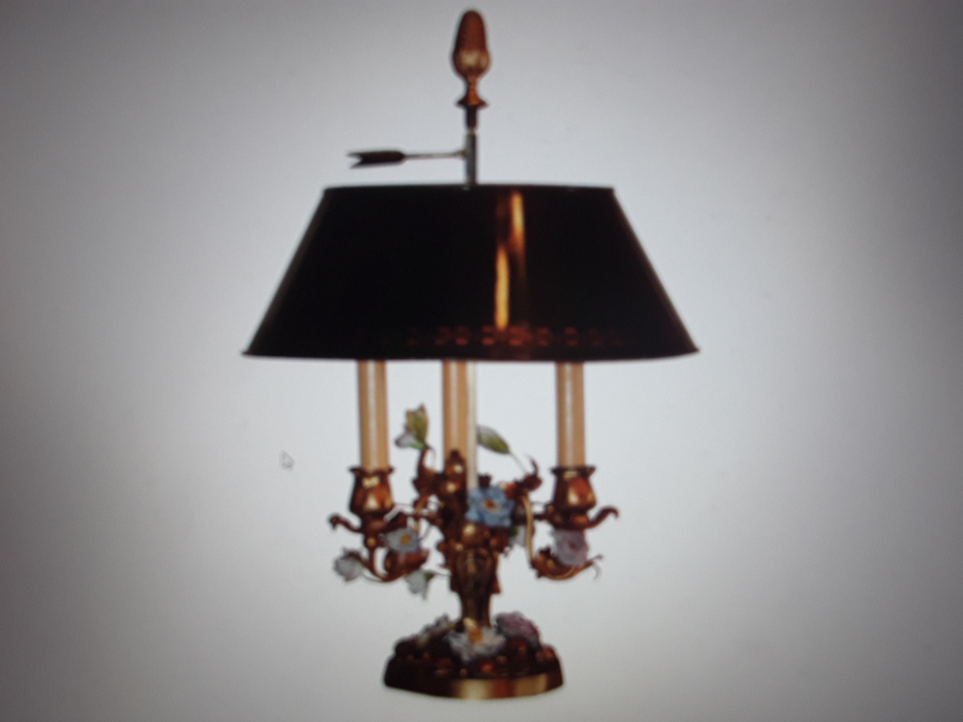 19thc French Antique Dors Gilt Bronze Porceain Saxe Buillotte Table Lamp Meissen For Sale 7