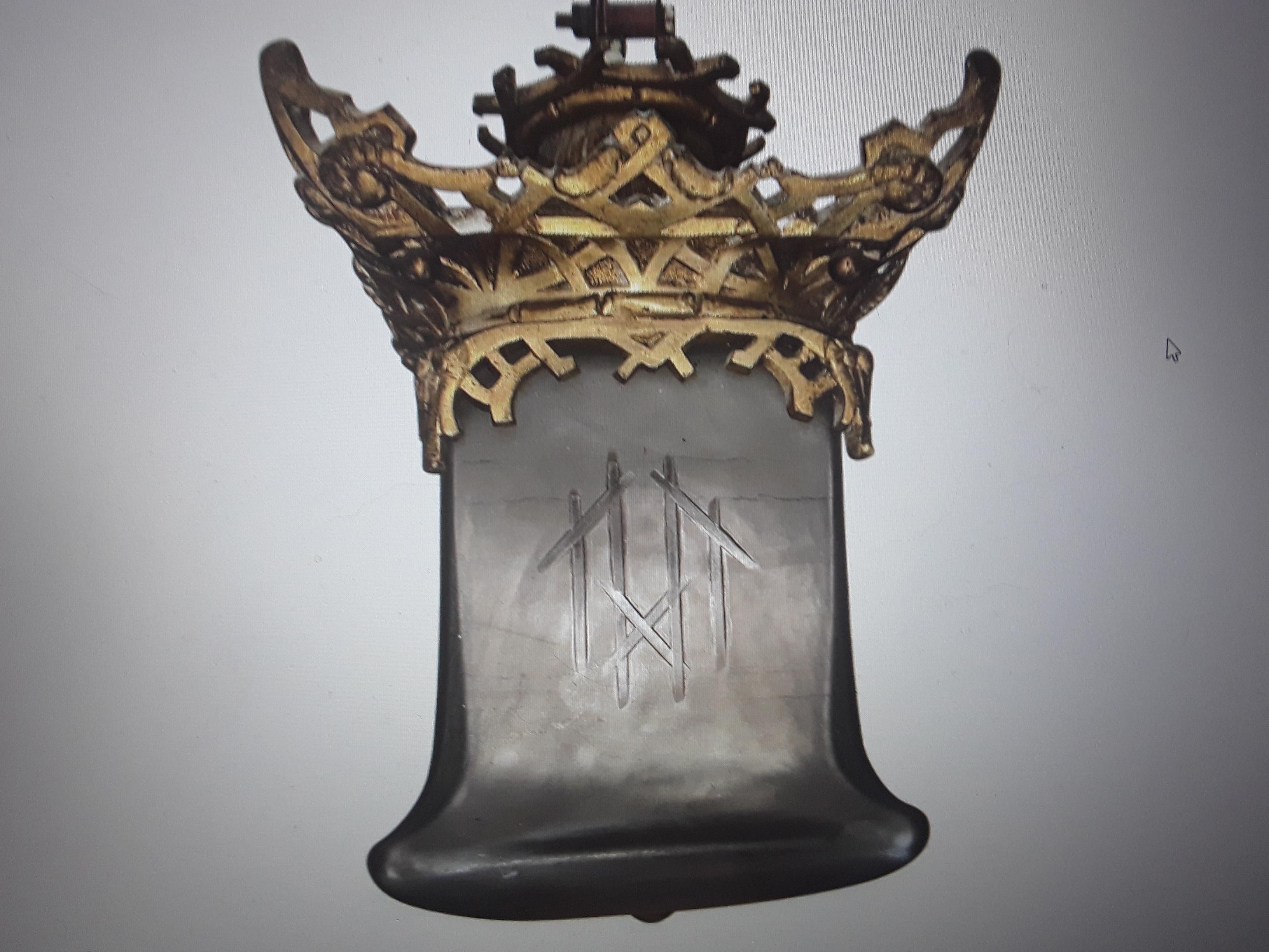 19thc French Antique Napoleon III Gilt Bronze Chinoiserie Heavy Pagoda Lantern For Sale 10