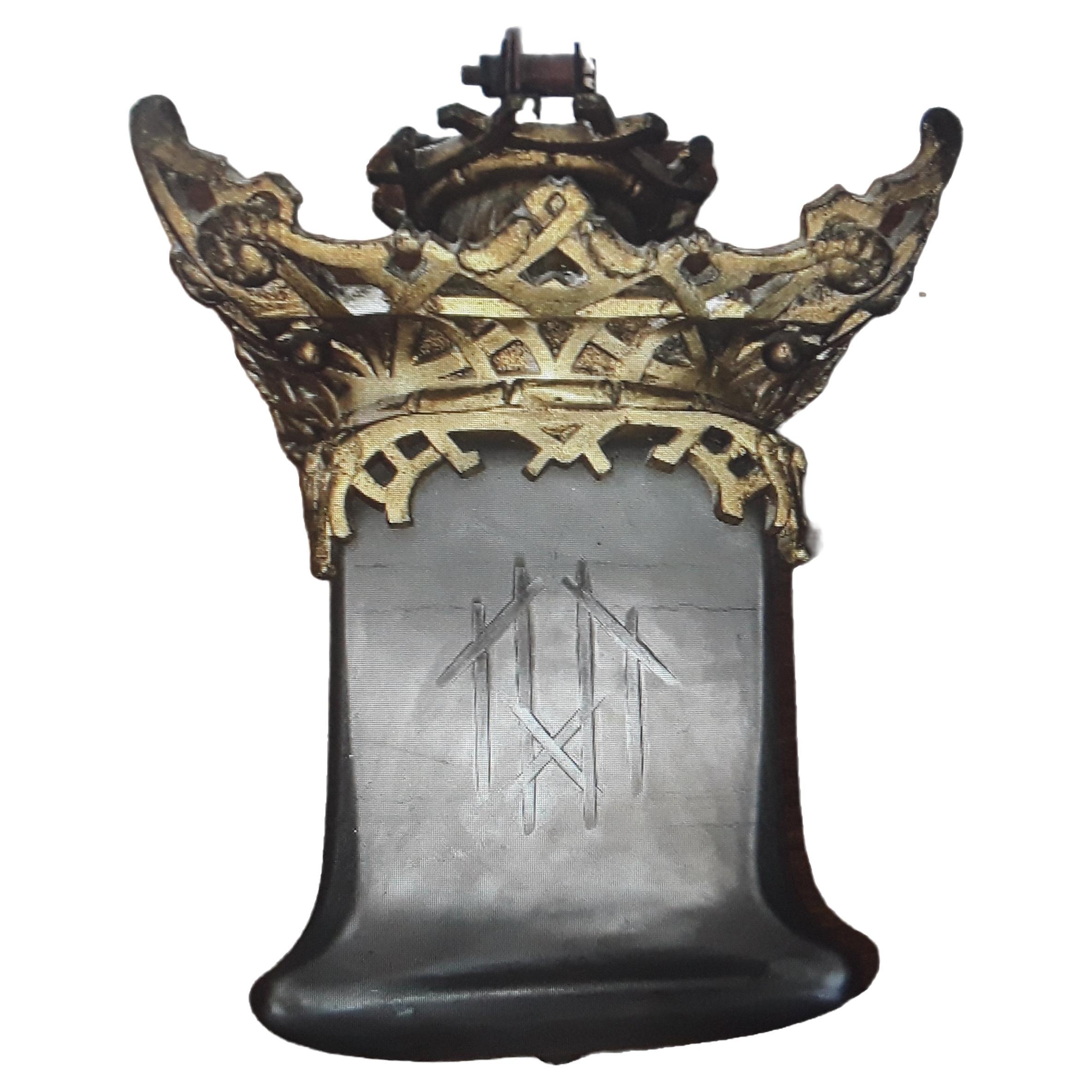 19thc French Antique Napoleon III Gilt Bronze Chinoiserie Heavy Pagoda Lantern For Sale