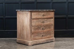 19thc French Bleached Walnut Commode