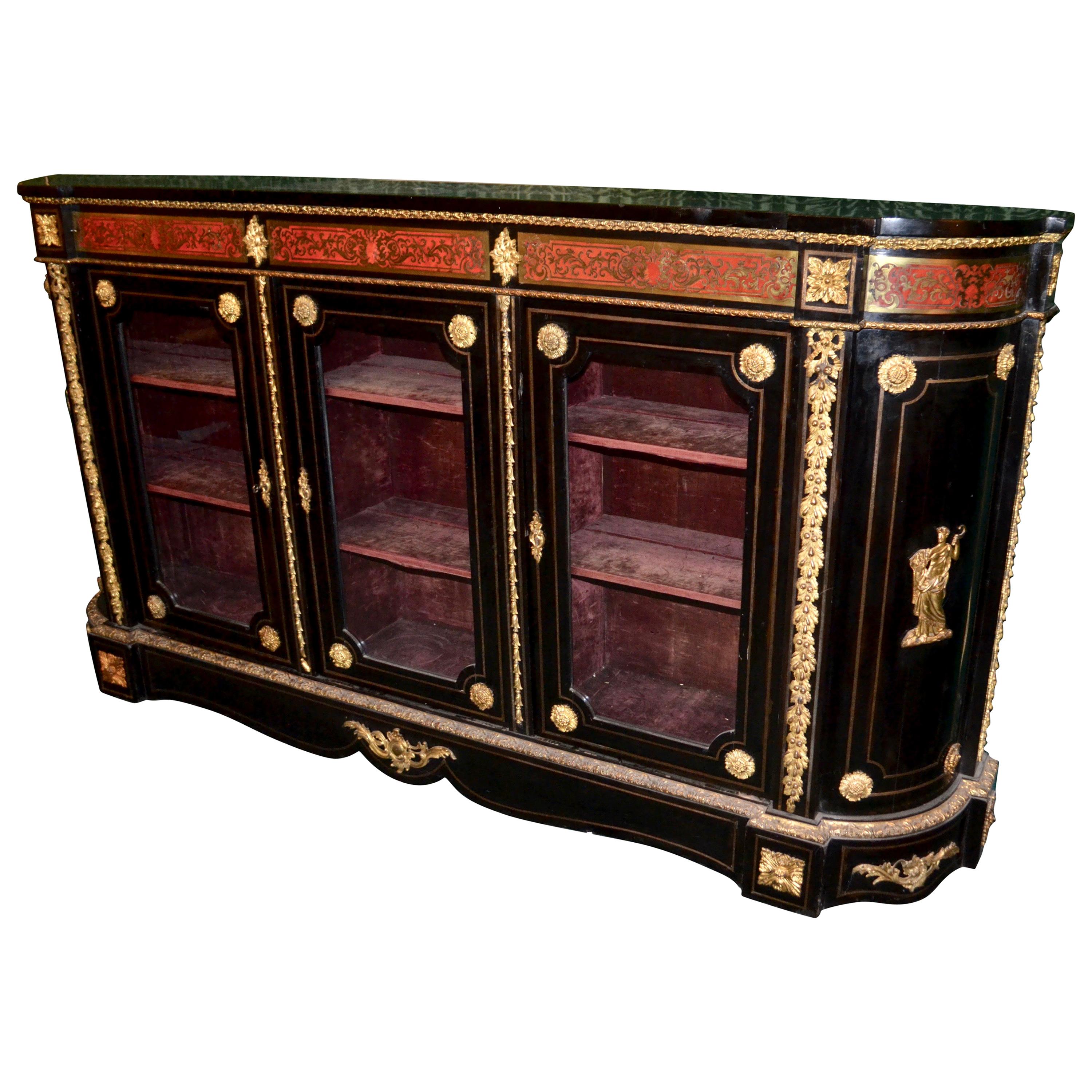 19th Century French Boulle Bookcase