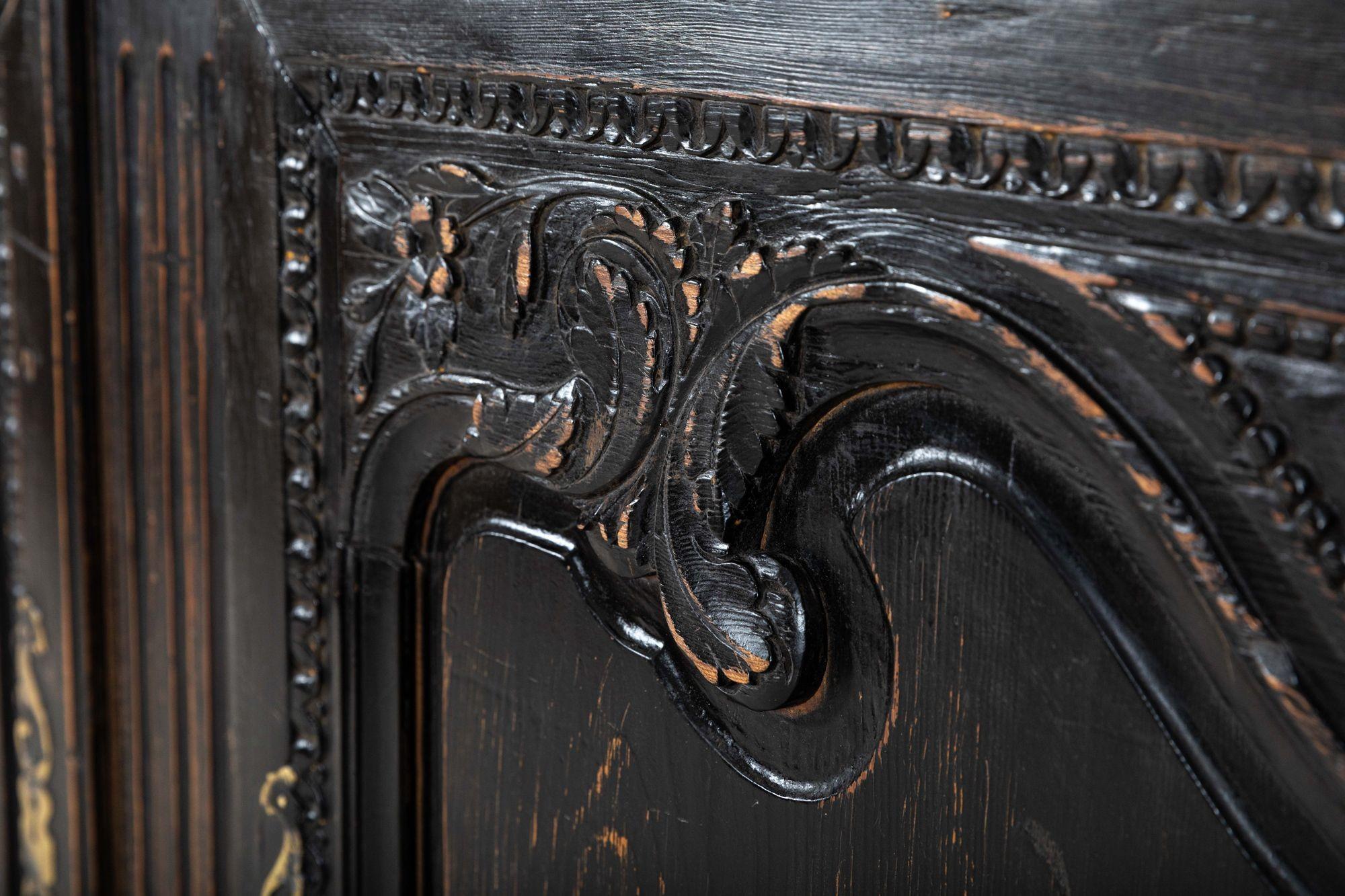 19thc French Ebonised Buffet De Corps For Sale 8