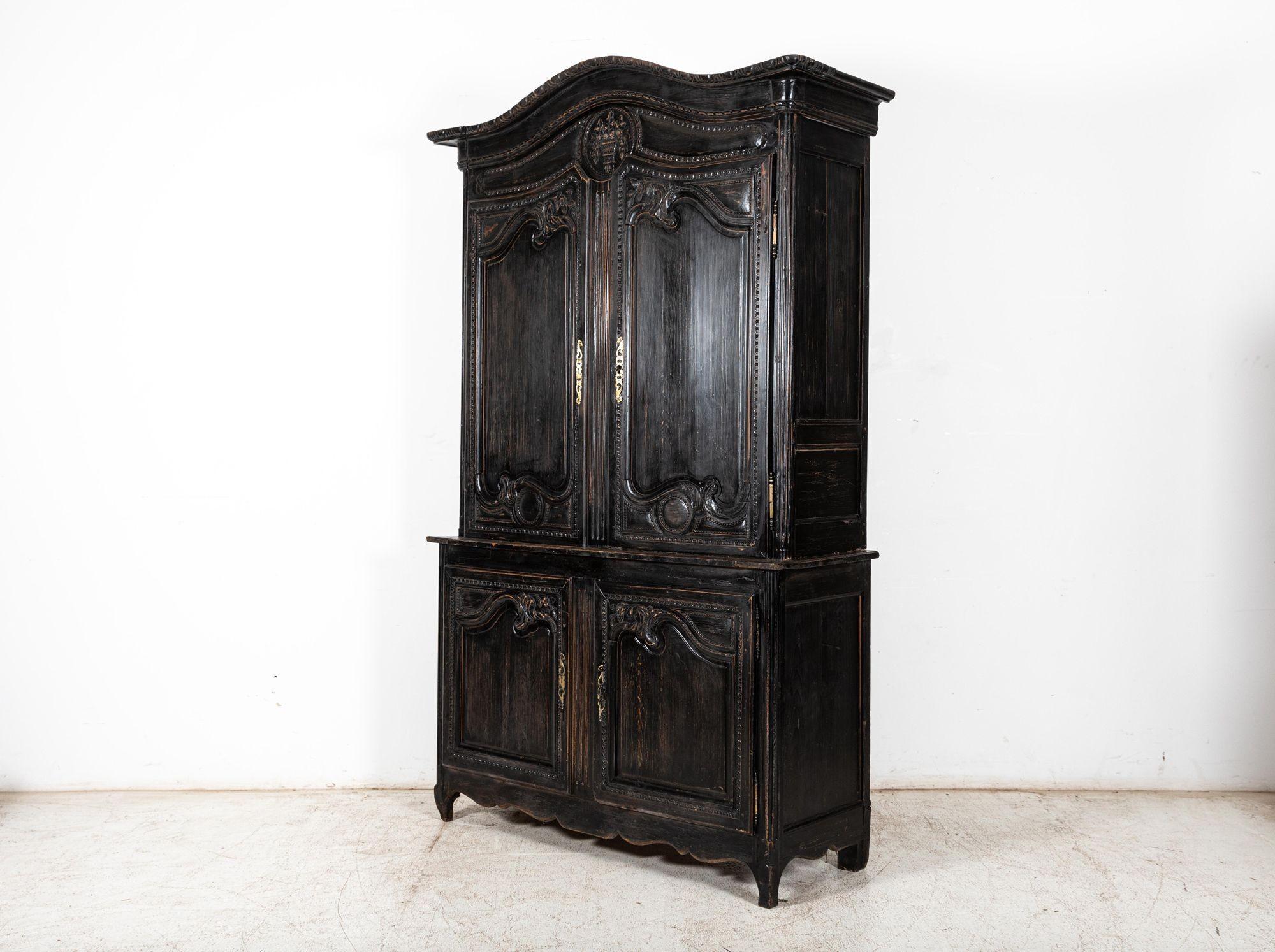 Early 19th Century 19thc French Ebonised Buffet De Corps For Sale