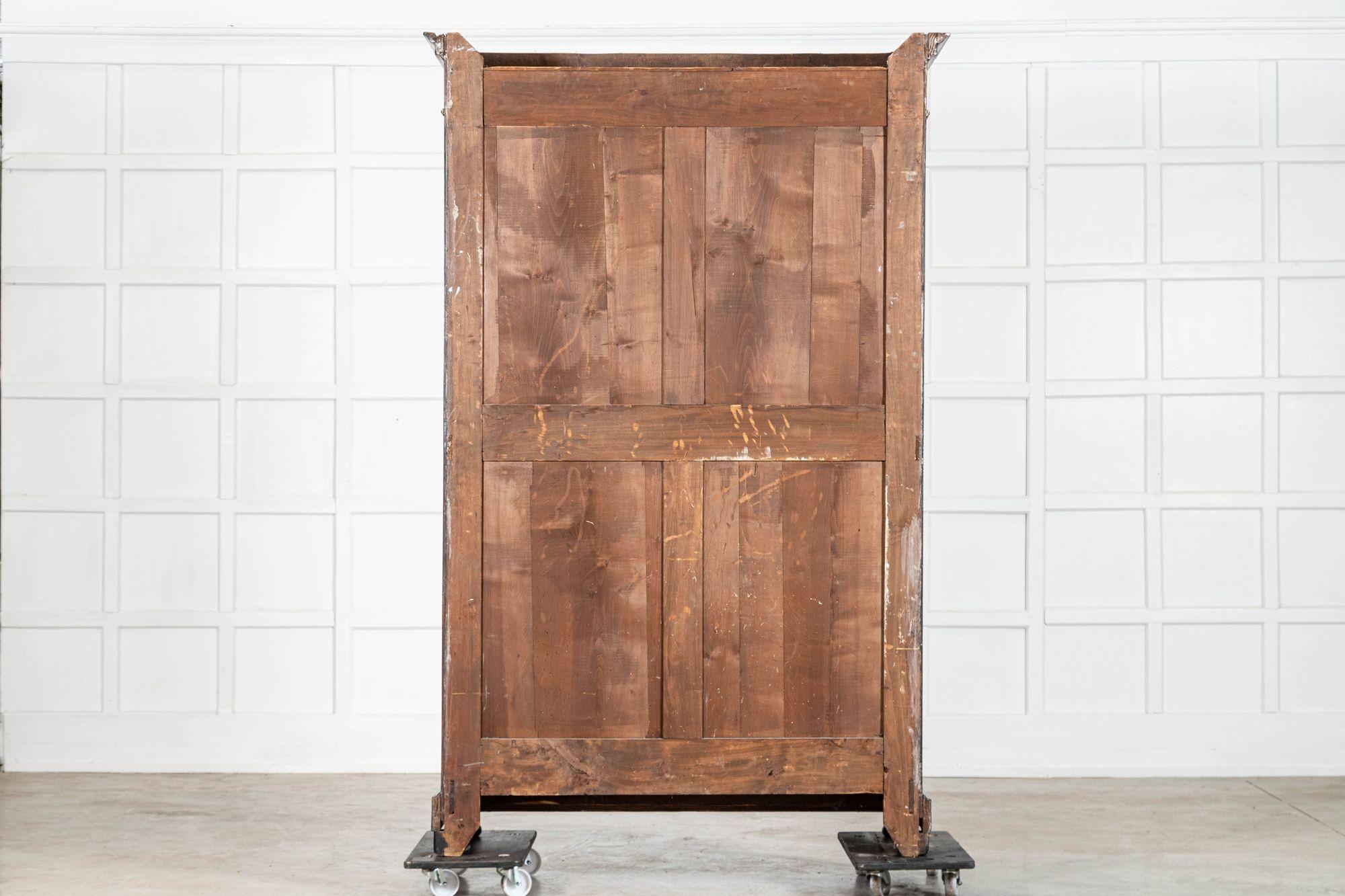 Libreria Vitrine francese ebanizzata smaltata del XIX secolo in vendita 12