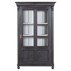 19. Jahrhundert Französisch Ebonisierte verglaste Vitrine