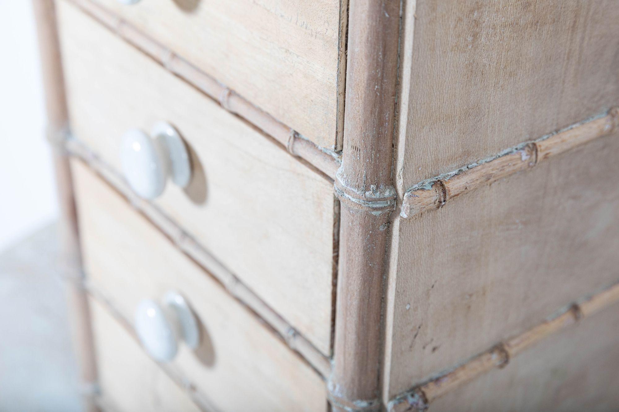 19thC French Faux Bamboo Apprentice Commode For Sale 7