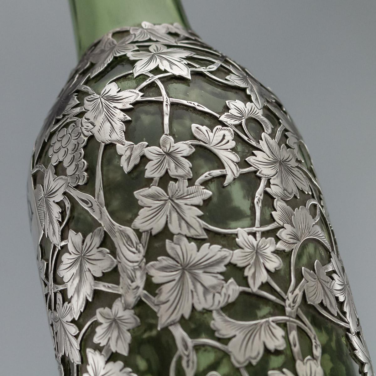 19thC French Four Bottle Tantalus, Pierre Queille, Paris, c.1890 9