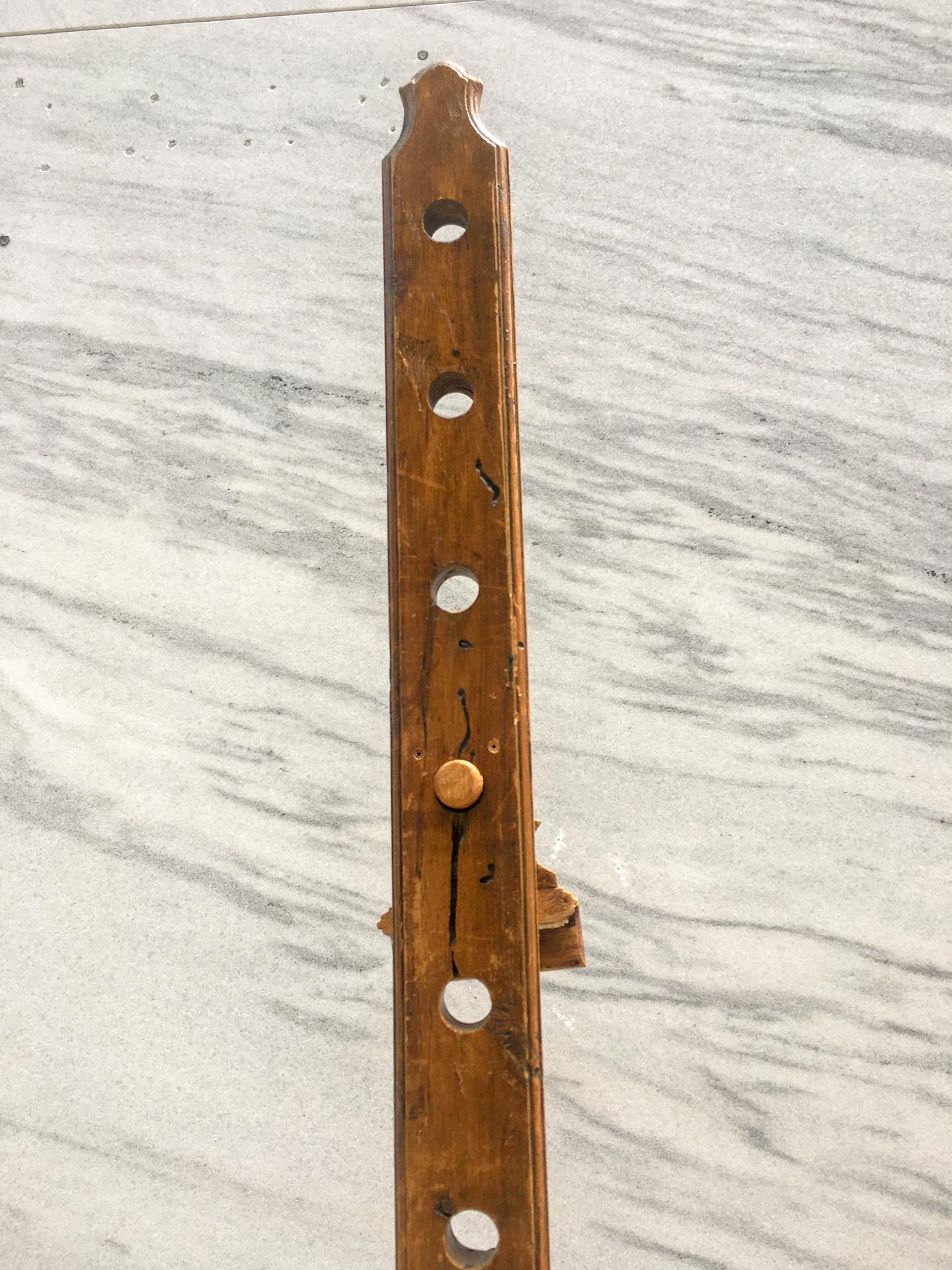 19thc. French Fruitwood Adjustable Artist's Easel with Carved Feet 6