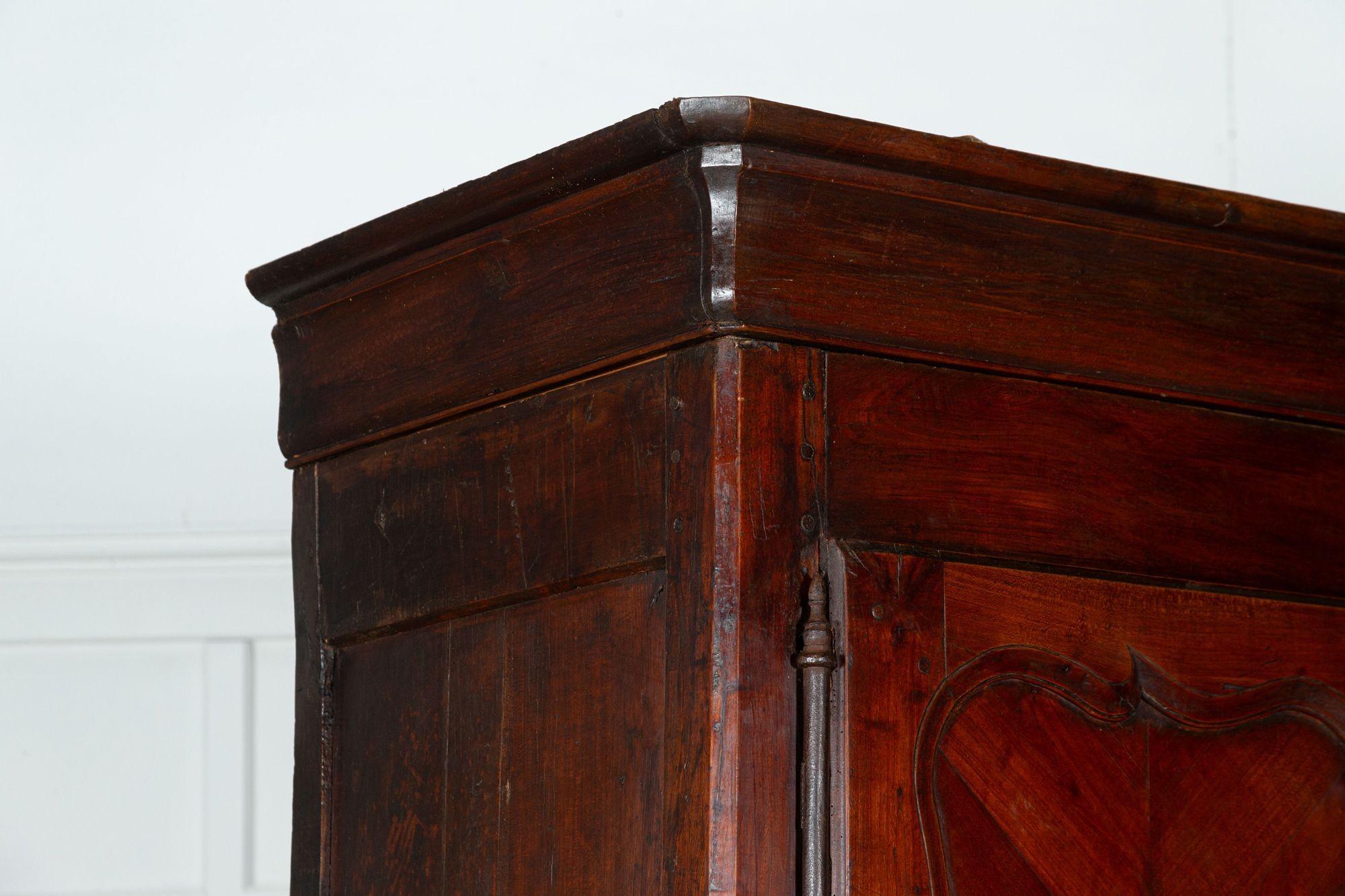 19thC French Fruitwood Armoire For Sale 7