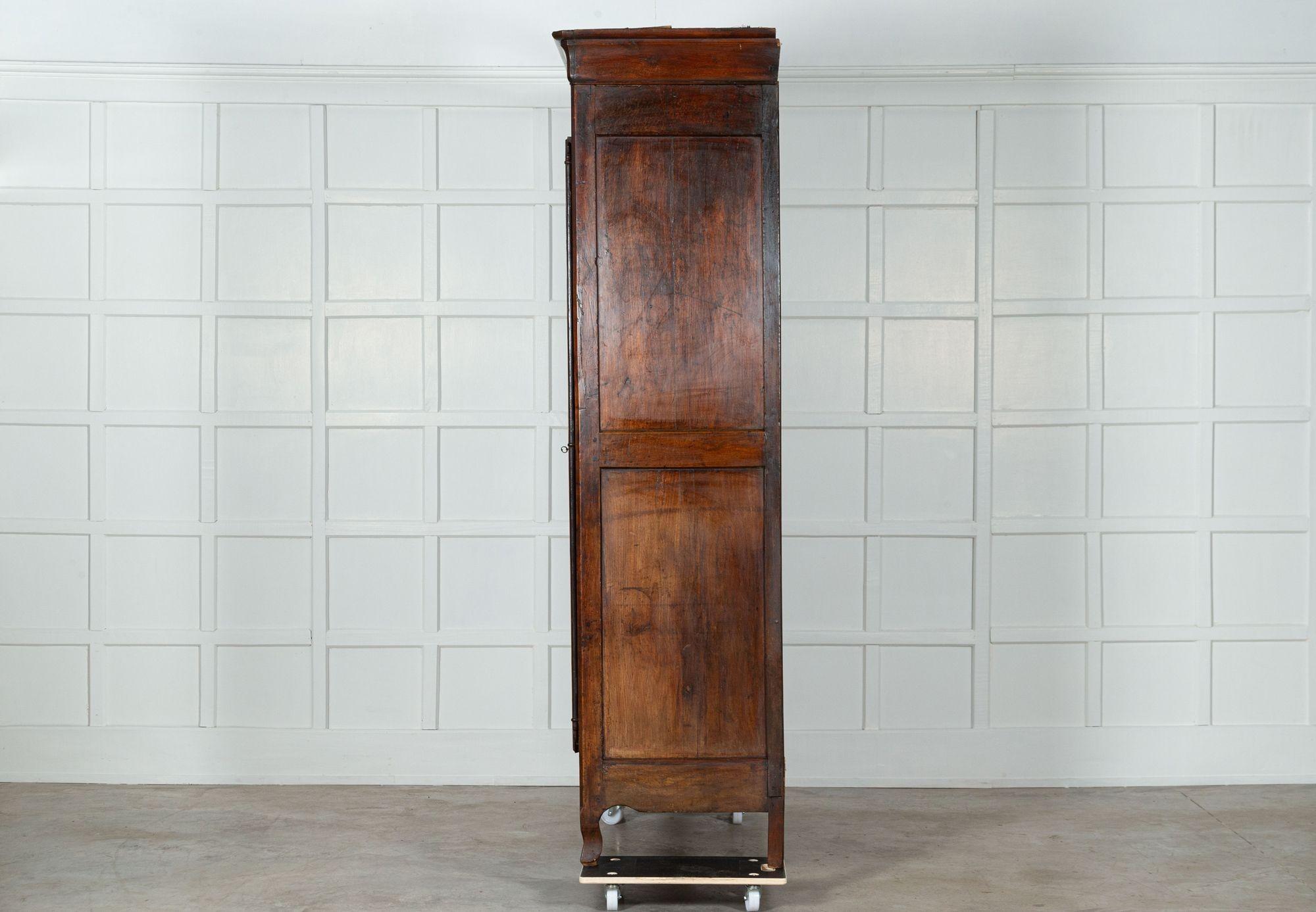 19thC French Fruitwood Armoire For Sale 2