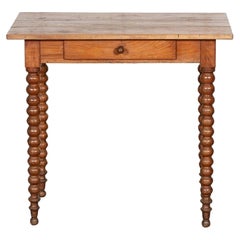 19thC French Fruitwood Bobbin Table