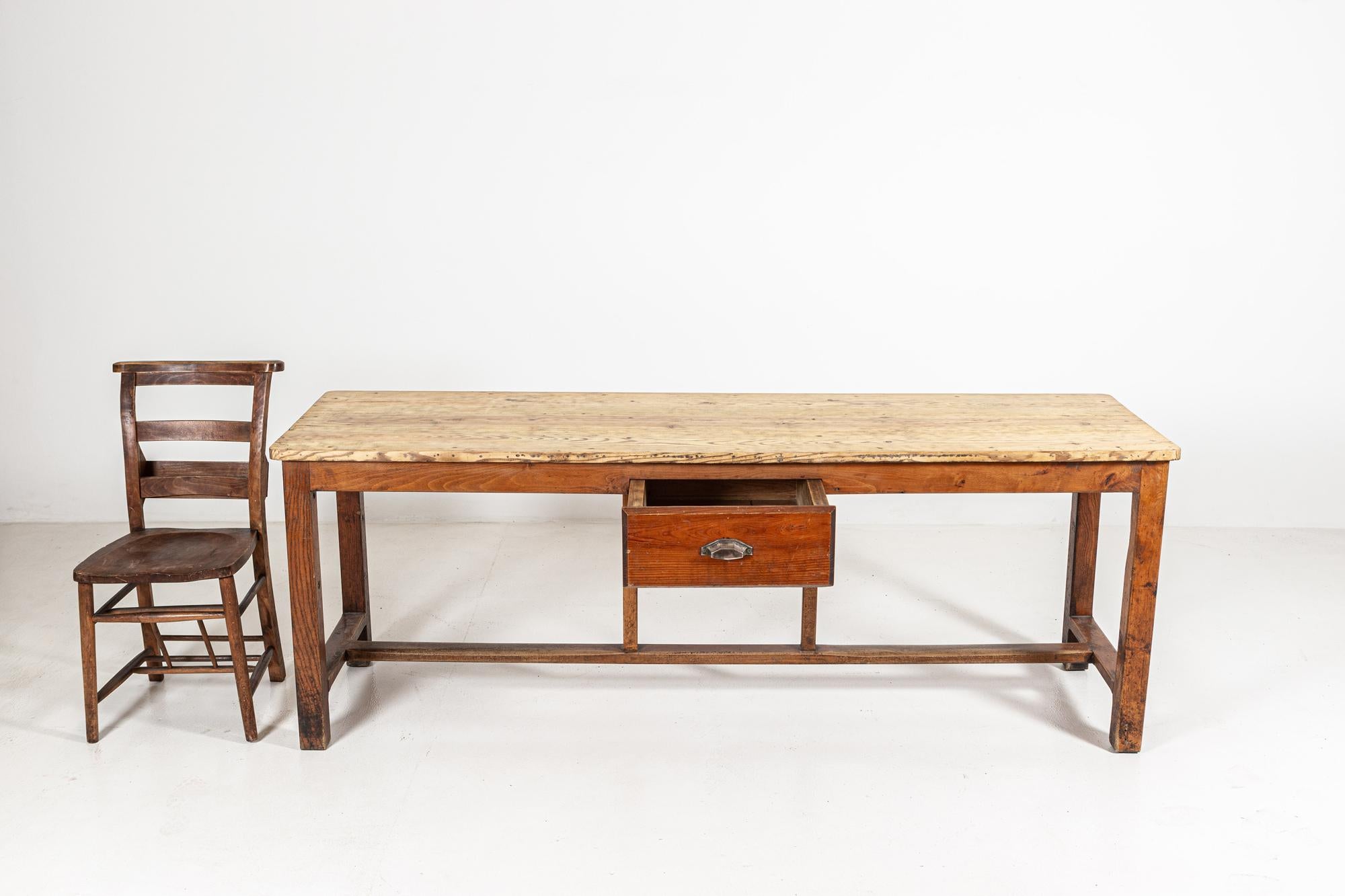 19thC French Fruitwood Drapers Table For Sale 1