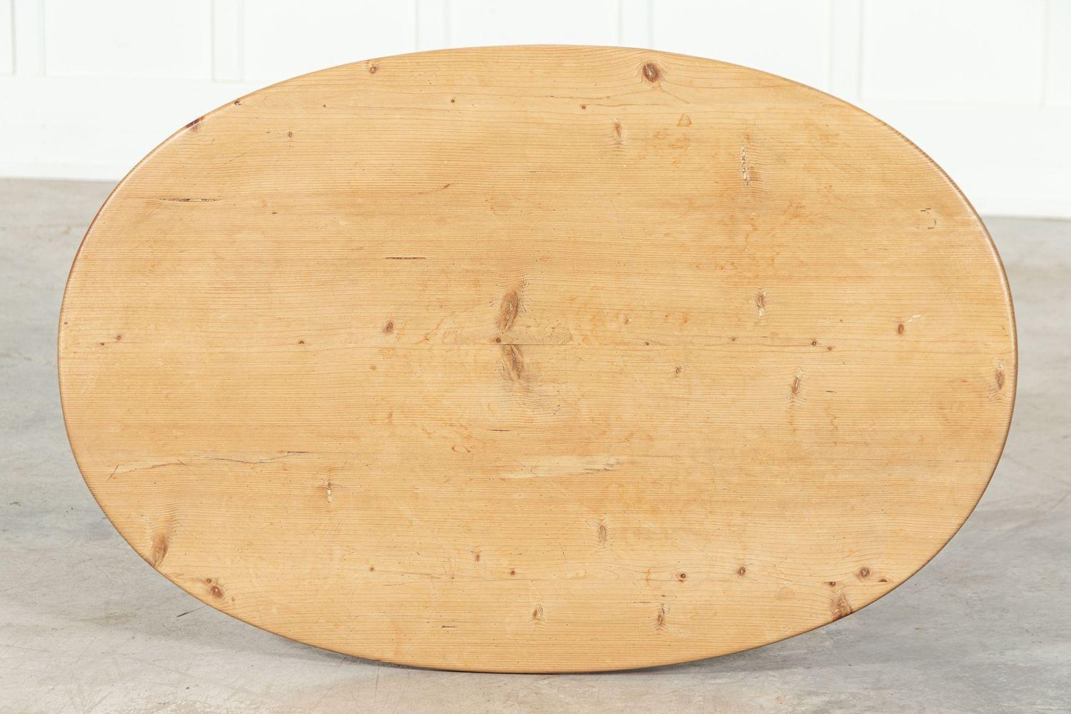 circa 1890
19thC French Fruitwood & Pine Oval Table
sku 1800
W109 x D72 x H79 cm
Weight 24 kg