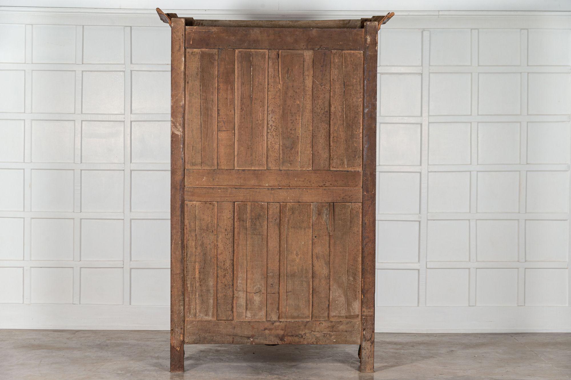 19th Century French Glazed Fruitwood Armoire / Vitrine For Sale 11