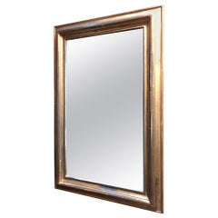 19thc French Gold Leaf Water Gilded Wooden Mirror