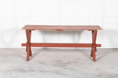 19thC French Gypsy Trestle Table