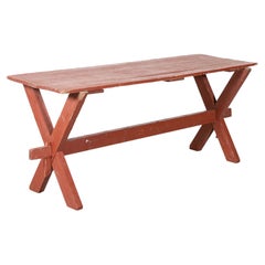 Antique 19thC French Gypsy Trestle Table