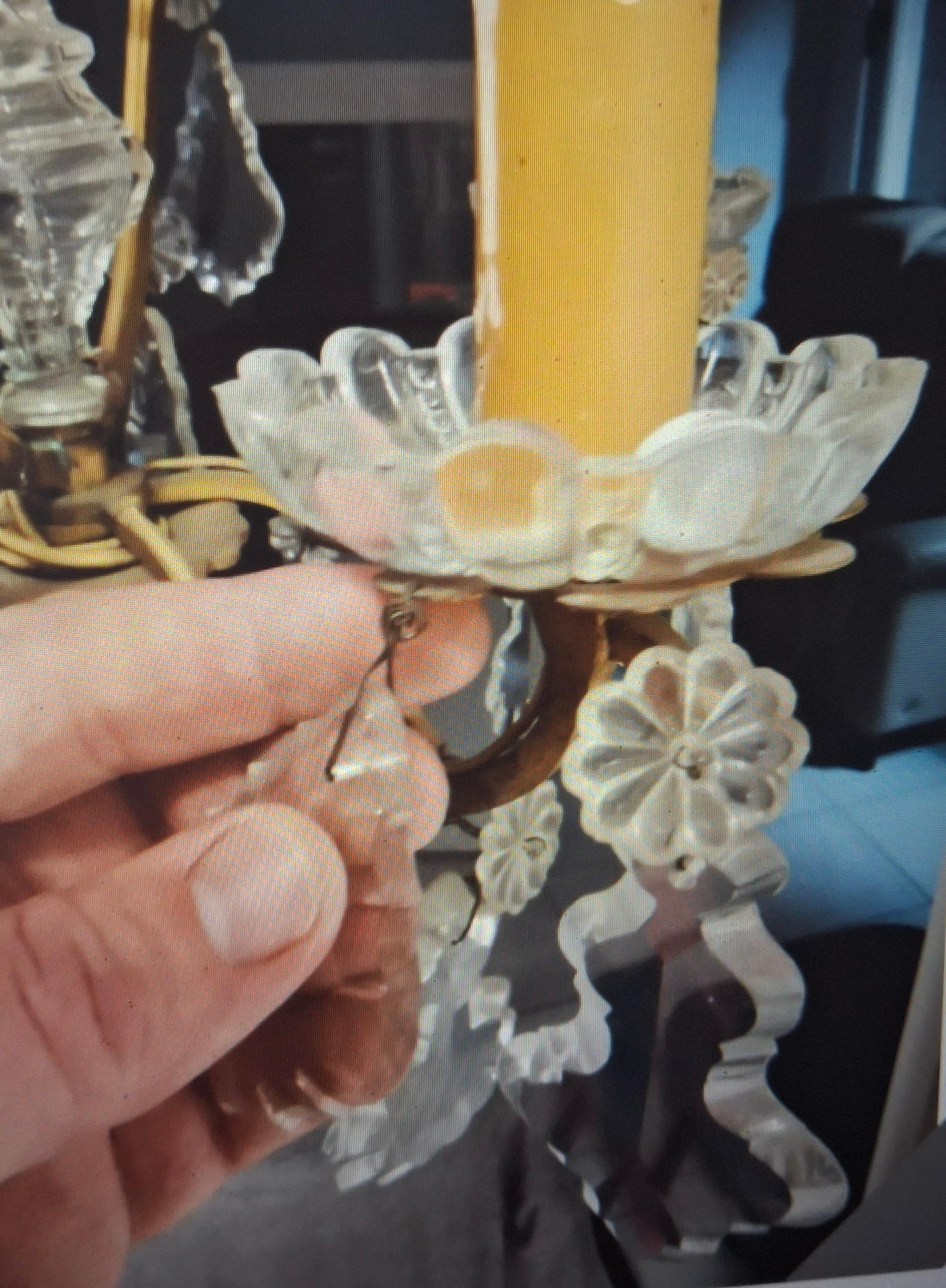 Français 19thc French Louis XV Gilt Bronze Baccarat Crystal Chandelier en vente