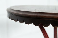 19thC French Mahogany & Cast Iron Side Table