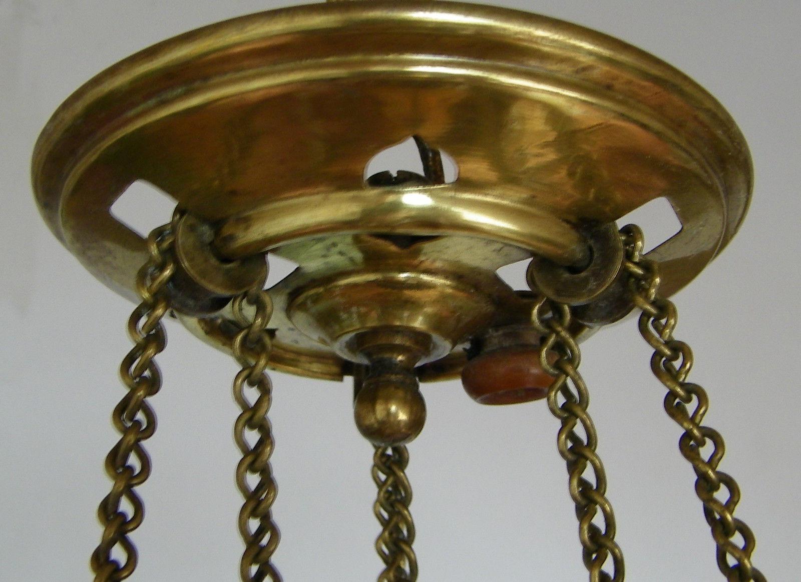 Fin du XIXe siècle Lanterne suspendue en cristal Napoléon III 19ème - Scènes de campagne - Baccarat