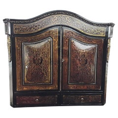 19thc French Napoleon III Inlaid A.C Boulle style Top Portion "Bonheur Du Jour"