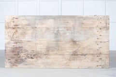 19thC French Painted Green Fruitwood Tavern Table