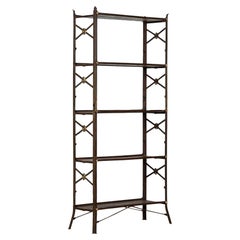 19thC French Painted Iron Bookcase