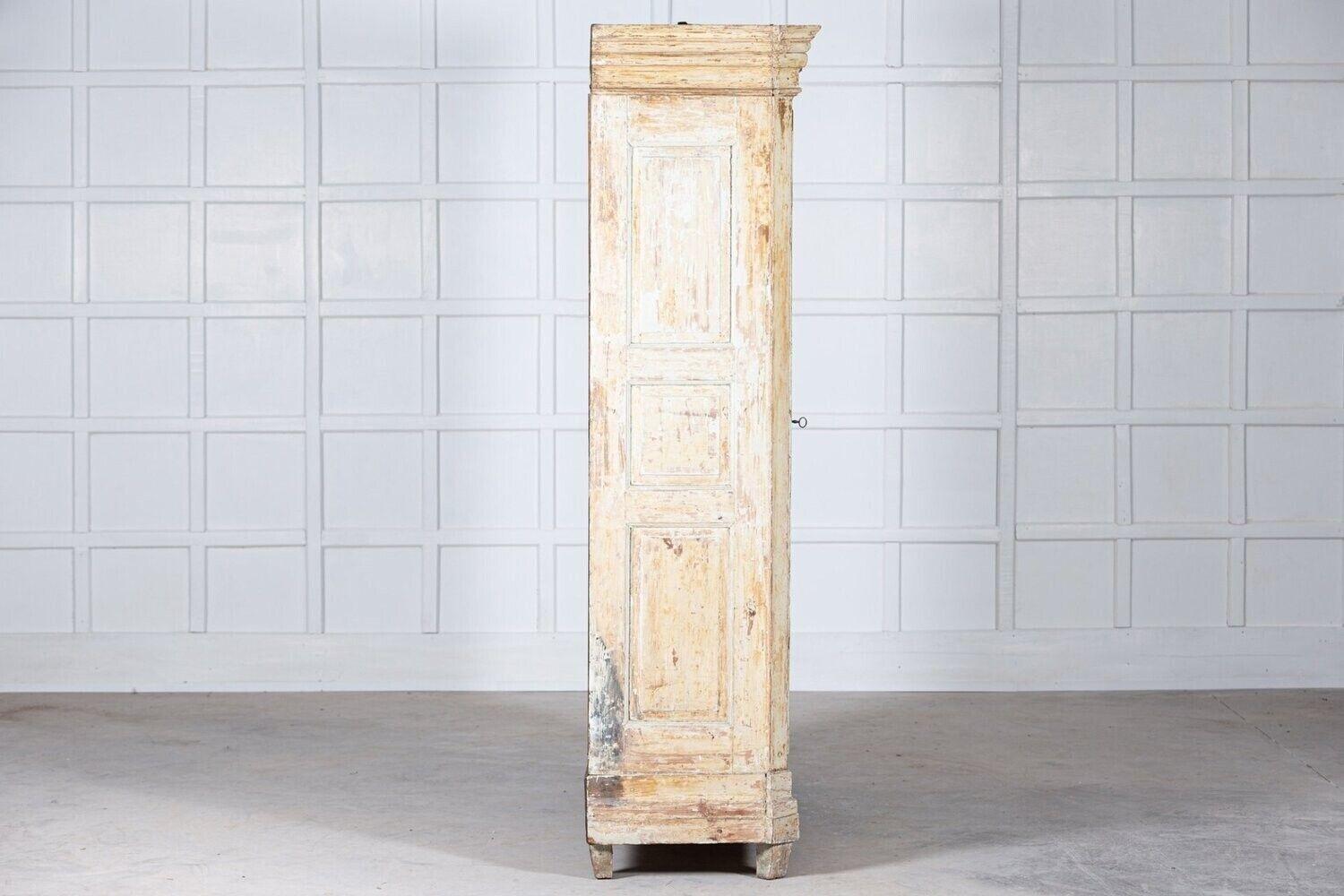 19thC French Painted Pine Armoire 3