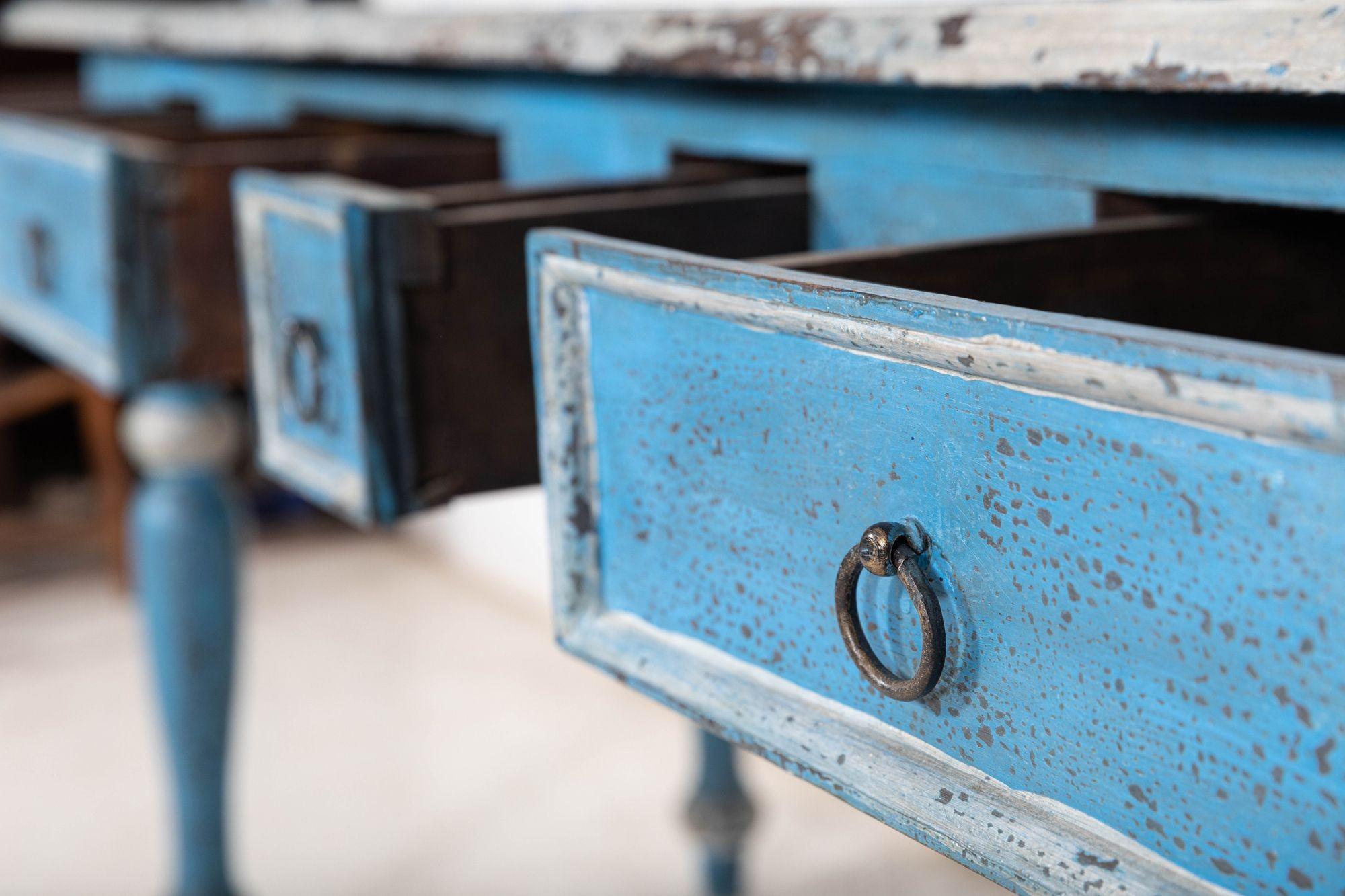 19thC French Painted Provincial Console / Hall Table 7