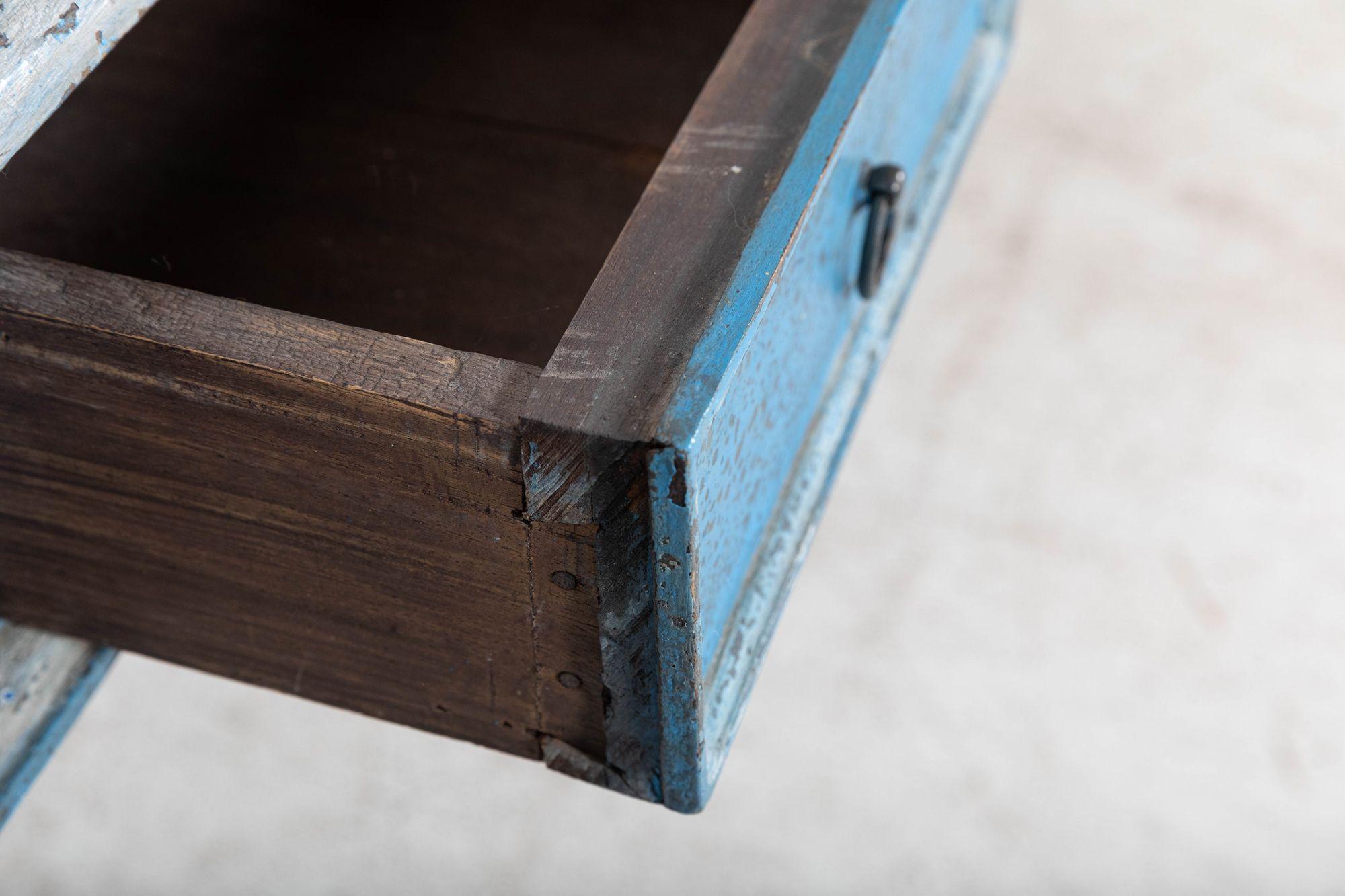19thC French Painted Provincial Console / Hall Table 9